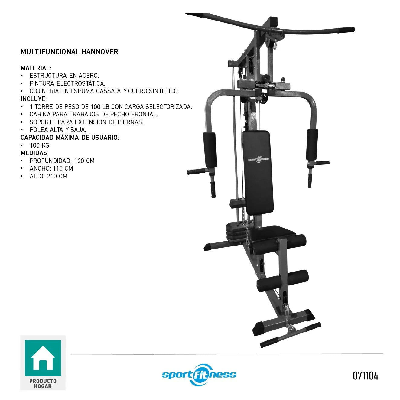 MULTIFUNCIONAL KFHG-29 100LBS - 71104