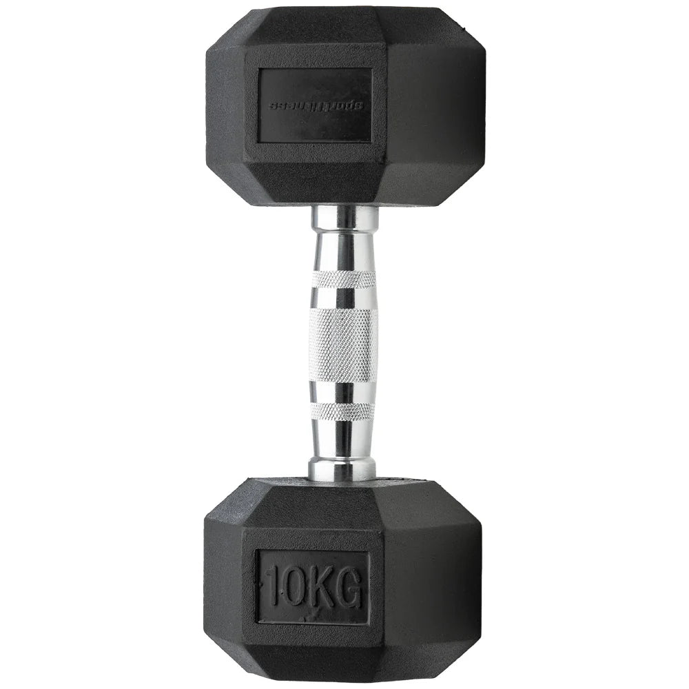 Mancuerna Encauchetada Hexagonal – De 4lb A 80lb