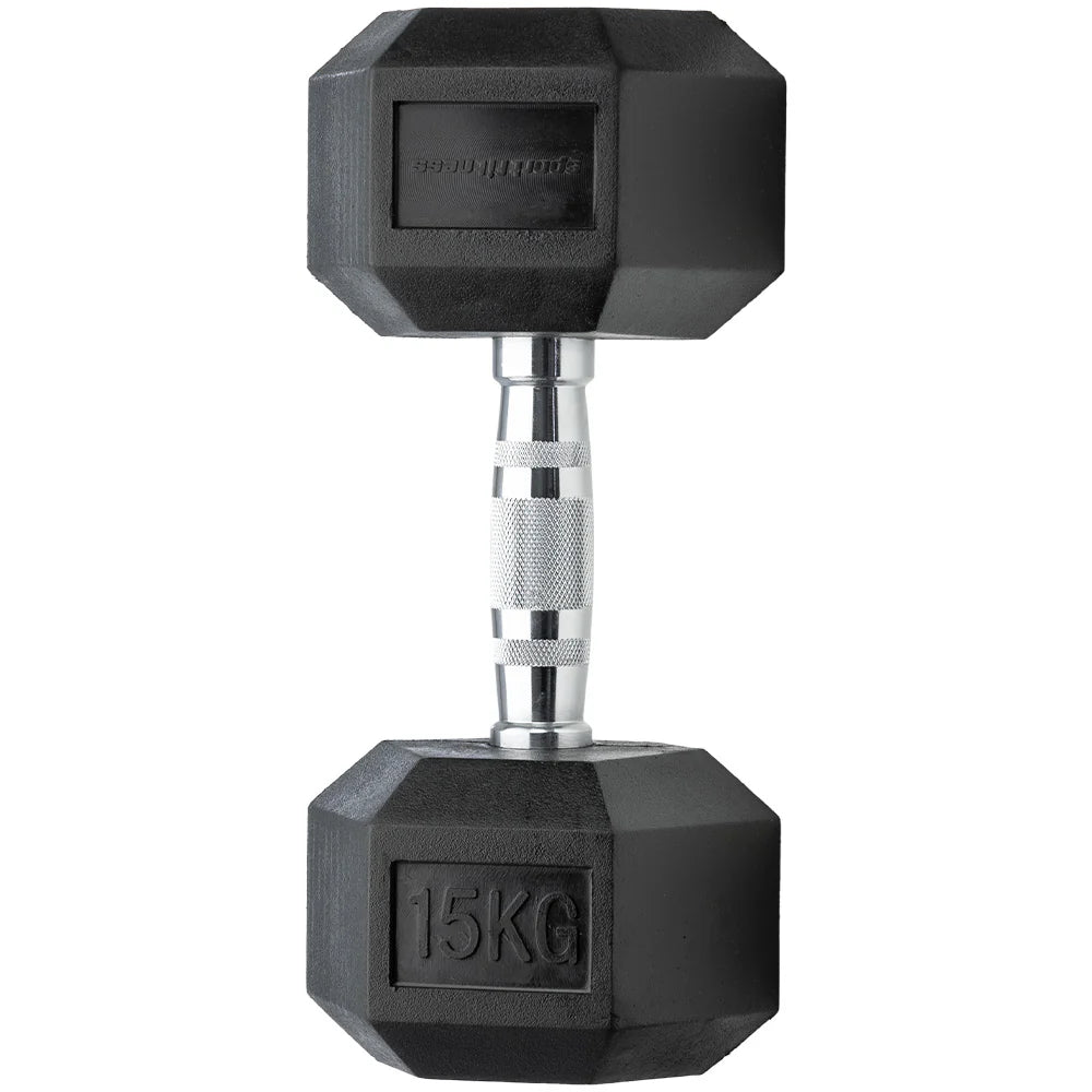 Mancuerna Encauchetada Hexagonal – De 4lb A 80lb