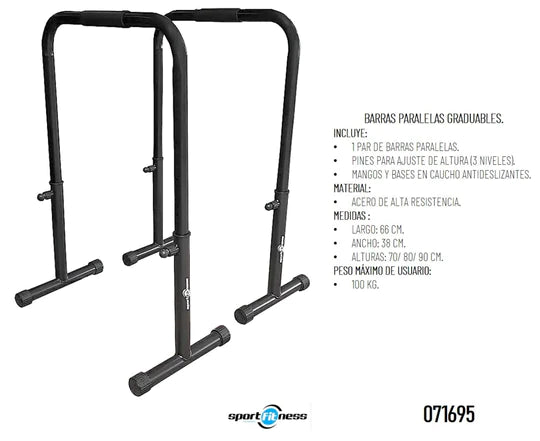 Paralelas Graduables - Sport Fitness 71695