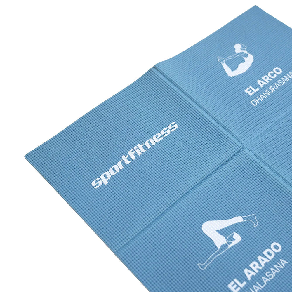 Colchoneta Para yoga Plegable azul