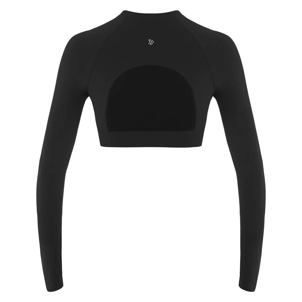 Top Manga Larga Snoop Negro