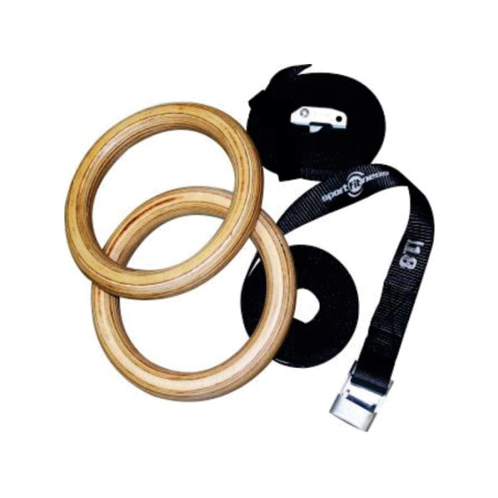 Anillos De Madera Gimnasio - Sport Fitness 71280